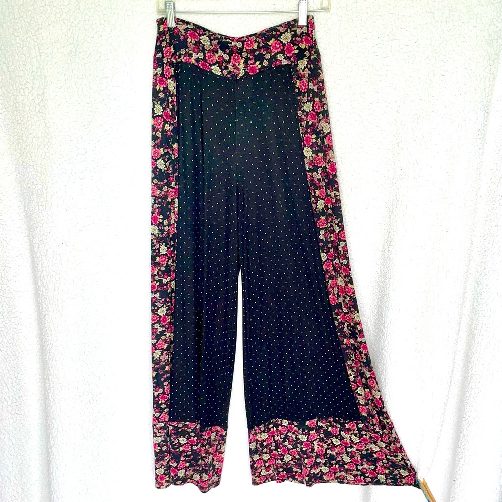 EUC Anthropologie Farm Rio Exclusive palazzo pants, boho-style, pretty print